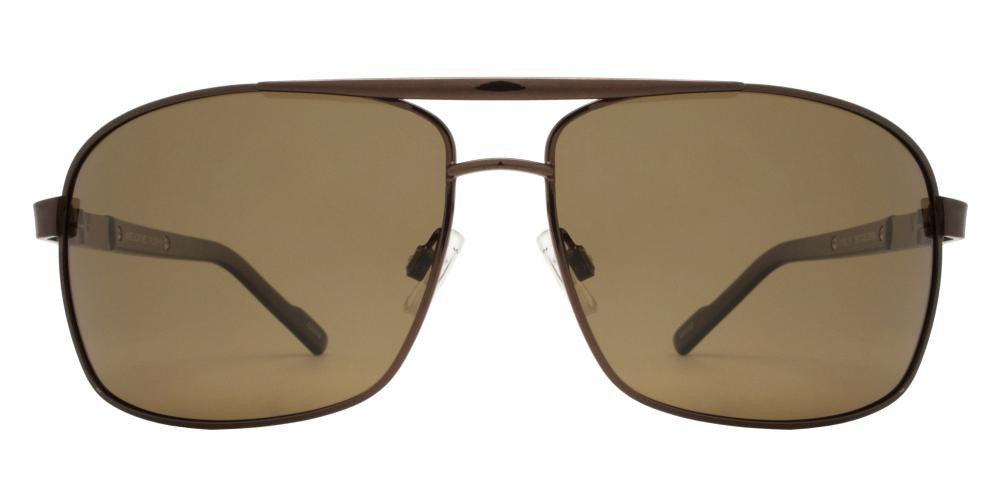 Wholesale - PL 3919 - Polarized Rectangular Aviator Metal Sunglasses - Dynasol Eyewear