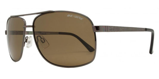 Wholesale - PL 3920 - Polarized Classic Square Aviator with Brow Bar Metal Sunglasses - Dynasol Eyewear