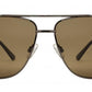 Wholesale - PL 3920 - Polarized Classic Square Aviator with Brow Bar Metal Sunglasses - Dynasol Eyewear