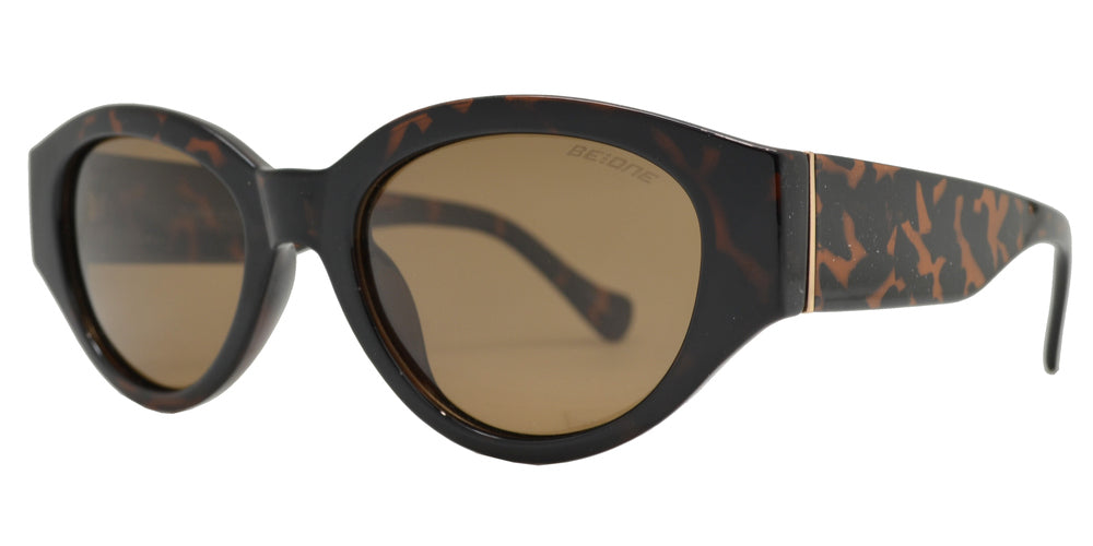 Wholesale - PL 3946 - Retro Polarized Cat Eye Chunk Plastic Sunglasses - Dynasol Eyewear