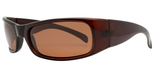 Wholesale - PL 7227 - Classic Plastic Wrap Around Polarized Sunglasses - Dynasol Eyewear