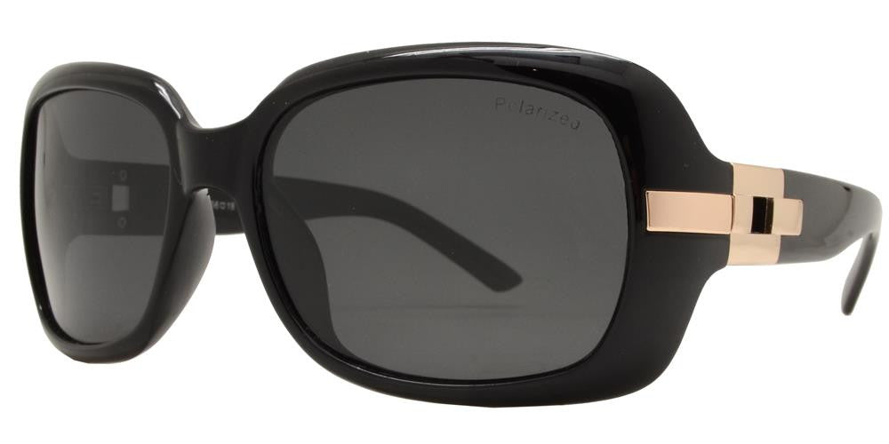 Wholesale - PL 7585 - Women's Square Fashion Plastic Polarized Sunglasses - Dynasol Eyewear