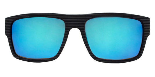 Wholesale - PL 7875 RVC - Rectangular Rigid Frame Flat Top Bamboo Polarized Sunglasses with Color Mirror Lens - Dynasol Eyewear