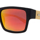 Wholesale - PL 7875 RVC - Rectangular Rigid Frame Flat Top Bamboo Polarized Sunglasses with Color Mirror Lens - Dynasol Eyewear