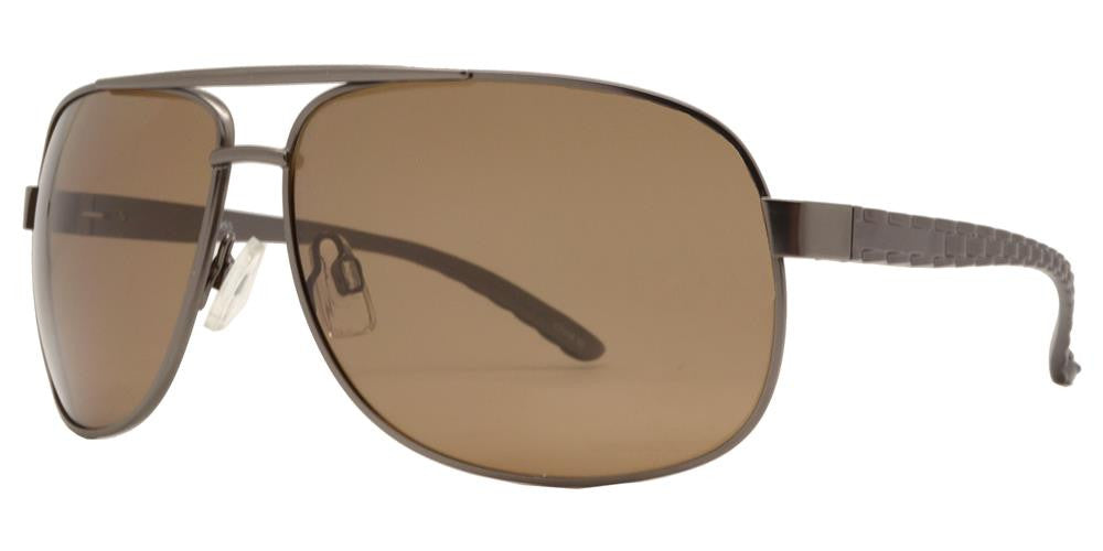 Wholesale - PL 955 - Aluminum Sports Aviator Polarized Sunglasses - Dynasol Eyewear