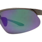 Wholesale - PL 967 RVC - Aluminum Half Rim Sports Polarized Sunglasses with Color Mirror Lens - Dynasol Eyewear