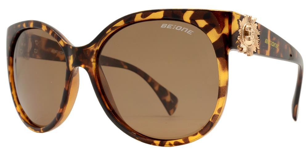 Wholesale - PL Milano - Polarized Women Round Horn Rimmed Plastic Sunglasses - Dynasol Eyewear