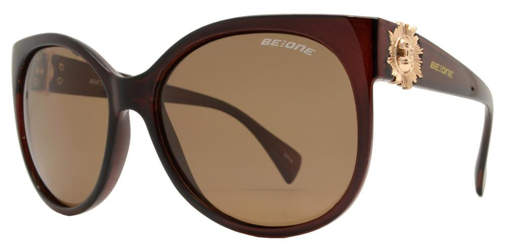 Wholesale - PL Milano - Polarized Women Round Horn Rimmed Plastic Sunglasses - Dynasol Eyewear