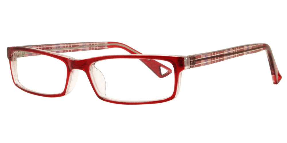 Wholesale - PZ 1306 - Rectangular Clear Lens Plastic Sunglasses - Dynasol Eyewear