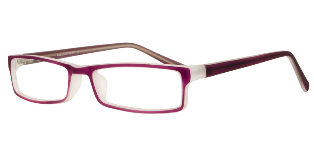 Wholesale - PZ 1309 - Plastic Clear Lens Rectangular Sunglasses - Dynasol Eyewear
