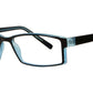 Wholesale - PZ 1315 - Rectangular Sunglasses with Clear Lens - Dynasol Eyewear