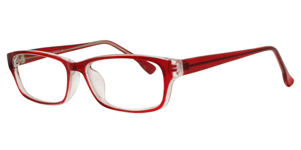 Wholesale - PZ 1327 - Plastic Rectangular Sunglasses with Clear Lens - Dynasol Eyewear