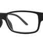 Wholesale - PZ 1484 - Rectangular Horn Rimmed Clear Lens Plastic Sunglasses - Dynasol Eyewear