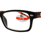 Wholesale - RS 1112 - Rectangular Classic Horn Rimmed Two Tone Plastic Reading Glasses - Dynasol Eyewear