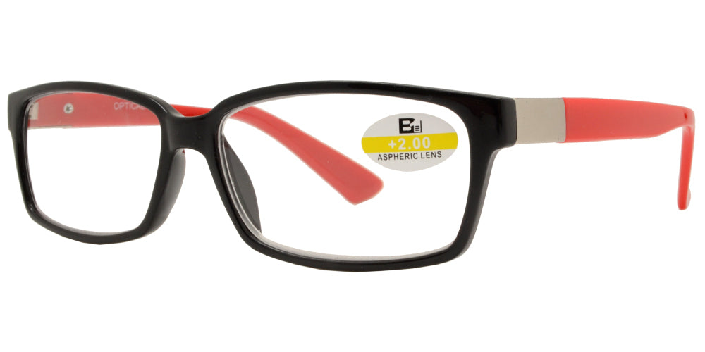 RS 1142 - Plastic Rectangle Reading Glasses