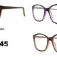 RS 1545-Rectangular Plastic Rx-able Reading Glasses