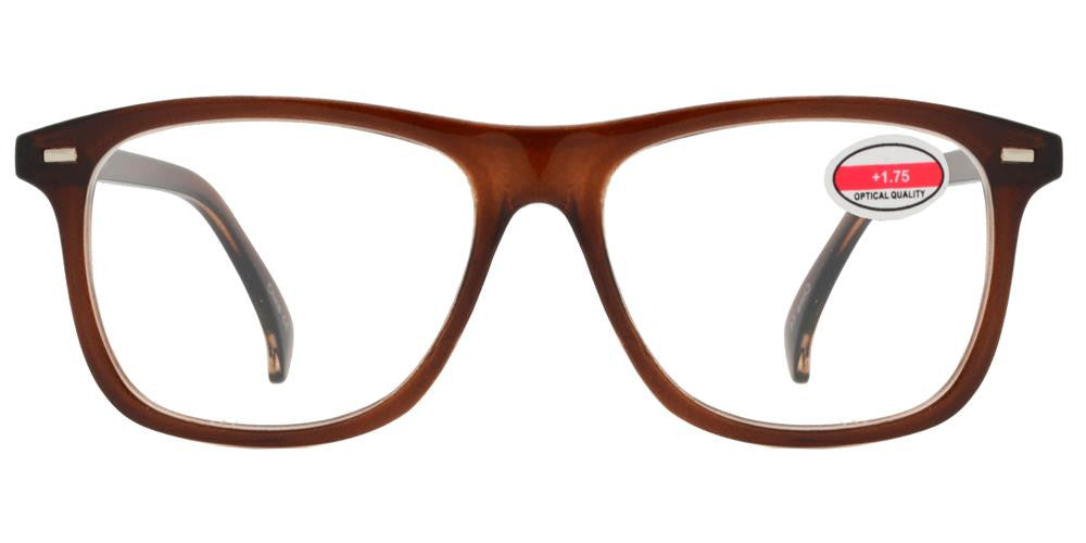 Wholesale - RS 1001 - Classic Horn Rimmed Slim Plastic Reading Glasses - Dynasol Eyewear