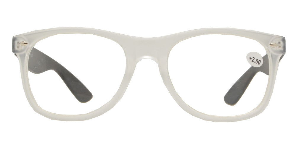 Wholesale - RS 1006 - Classic Horn Rimmed Two Tone Plastic Reading Glasses - Dynasol Eyewear