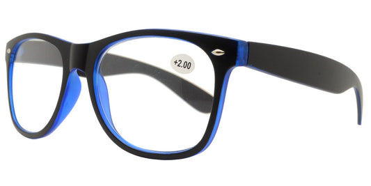 Wholesale - RS 1006 - Classic Horn Rimmed Two Tone Plastic Reading Glasses - Dynasol Eyewear