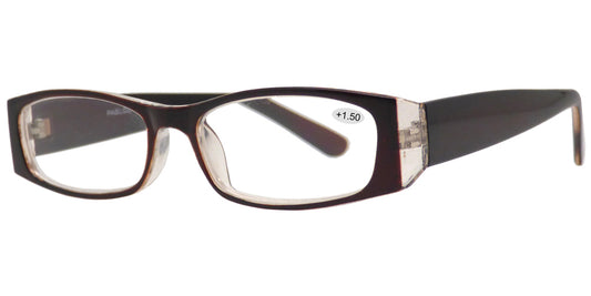 Wholesale - RS 1068 +1.50 - Plastic Rectangular Reading Glasses - Dynasol Eyewear