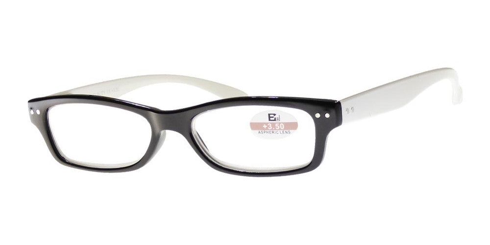 Wholesale - RS 1117 - Small Classic Horn Rimmed Two Toned Plastic Reading Glasses - Dynasol Eyewear