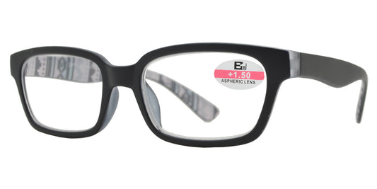 Wholesale - RS 1123 - Classic Horn Rimmed Two Tone Plastic Reading Glasses - Dynasol Eyewear