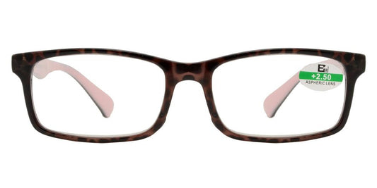 Wholesale - RS 1138 - Rectangular Horn Rimmed Two Tone Plastic Reading Glasses - Dynasol Eyewear