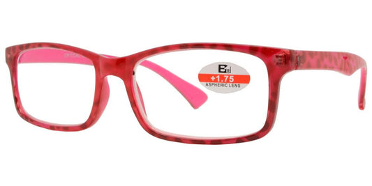 Wholesale - RS 1138 - Rectangular Horn Rimmed Two Tone Plastic Reading Glasses - Dynasol Eyewear