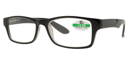 Wholesale - RS 1139 - Classic Rectangular Horn Rimmed Plastic Reading Glasses - Dynasol Eyewear