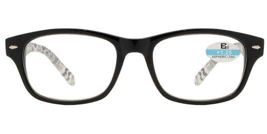 Wholesale - RS 1141 - Classic Horn Rimmed Temple Print Plastic Reading Glasses - Dynasol Eyewear