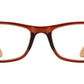 Wholesale - RS 1149 - Wood Printed Plastic Reading Glasses - Dynasol Eyewear