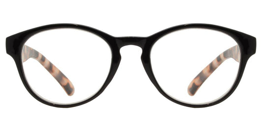 Wholesale - RS 1151 - Round Horn Rimmed with Key Hole Plastic Reading Glasses - Dynasol Eyewear