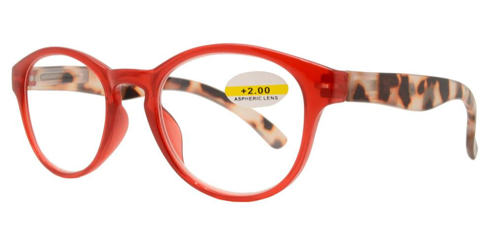 Wholesale - RS 1151 - Round Horn Rimmed with Key Hole Plastic Reading Glasses - Dynasol Eyewear