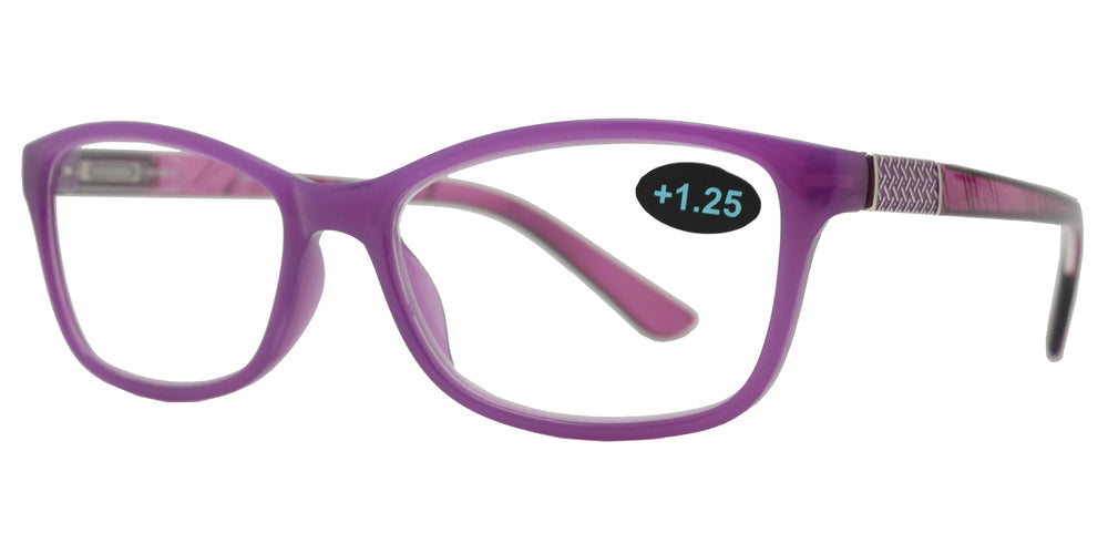 Wholesale - RS 1197 - Rectangular Plastic Reading Glasses - Dynasol Eyewear