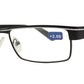 Wholesale - RS 1264 - Rectangular Half Frame Metal Reading Glasses - Dynasol Eyewear