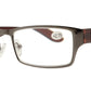 Wholesale - RS 1265 - Rectangular Horn Rimmed Metal Reading Glasses - Dynasol Eyewear