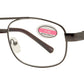 Wholesale - RS 1283 - Square Aviator with Brow Bar Metal Reading Glasses - Dynasol Eyewear
