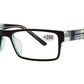 Wholesale - RS 1305 +2.00 - Plastic Rectangular Reading Glasses - Dynasol Eyewear