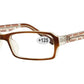 Wholesale - RS 1307 +1.25 - Rectangular Plastic Reading Glasses - Dynasol Eyewear