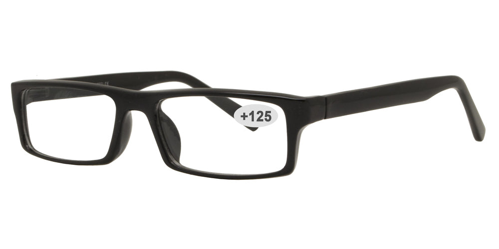 Wholesale - RS 1310 +1.25 - Rectangular Plastic Reading Glasses - Dynasol Eyewear