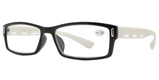 Wholesale - RS 1311 +1.25 - Plastic Rectangular Reading Glasses - Dynasol Eyewear