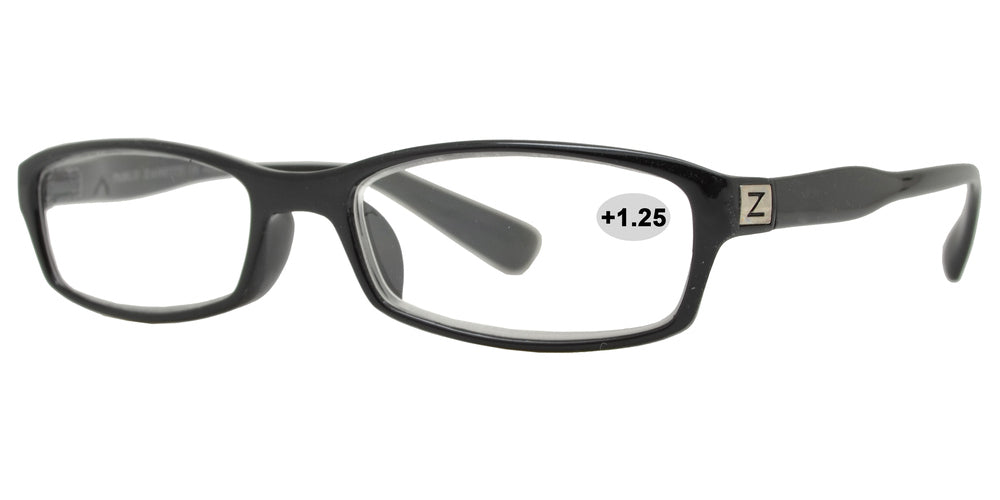 Wholesale - RS 1314 +1.25 - Plastic Rectangular Reading Glasses - Dynasol Eyewear