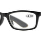 Wholesale - RS 1421 +4.00 - Rectangular Plastic Reading Glasses - Dynasol Eyewear