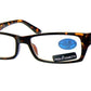 Wholesale - RS 1456 - Rectangular Horn Rimmed Plastic Reading Glasses - Dynasol Eyewear