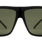 Wholesale - PL Ryder - Polarized Men Flat Top Large Square Sport Plastic Sunglasses - Dynasol Eyewear