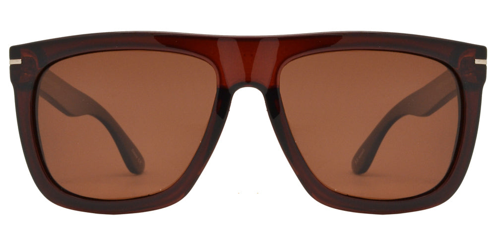 Wholesale - PL Skyline - Polarized Classic Flat Top Square Plastic Sunglasses - Dynasol Eyewear