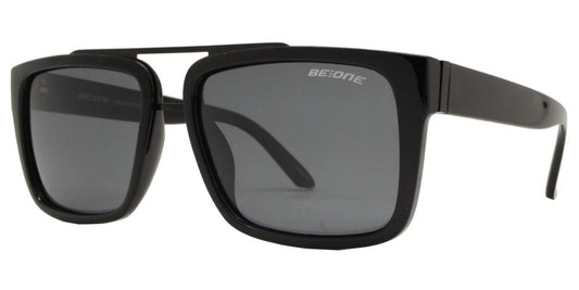 Wholesale - PL Urban - Polarized Men Square Horn Rimmed Plastic Sunglasses - Dynasol Eyewear