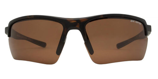 Wholesale - PL Wing - Polarized Men Half Rimmed Sport Wrap Around Plastic Sunglasses - Dynasol Eyewear